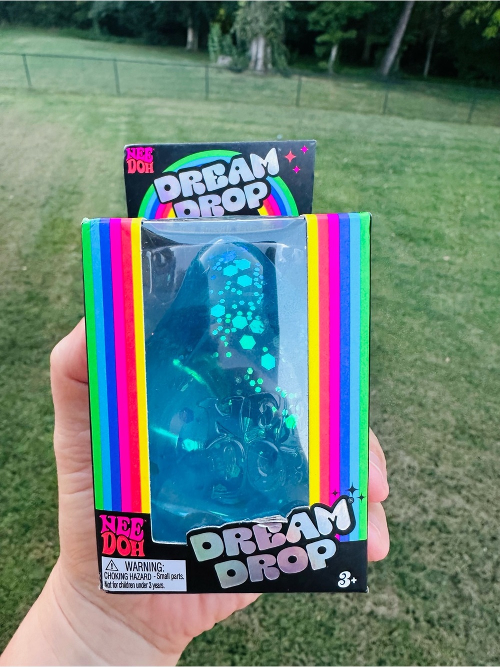 NEEDOH Dream Drop - Blue New in Box fidget toy squishy sparkle squeeze tactile